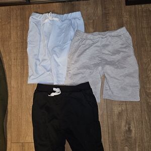 Kids Casual Shorts Set - Black, Gray, and Light Blue